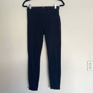SPANX Black Jeanish Ankle Jean Leggings sz s
